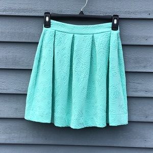 Francesca’s Honey Punch Mint Green Skater Skirt